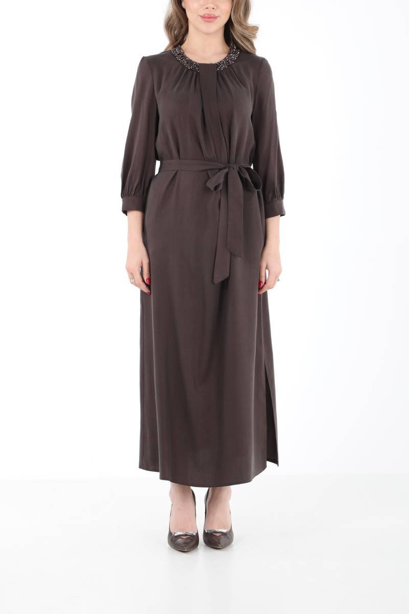 EL İŞİ DETAYLI TENCEL ELBİSE EL-4230 - 4