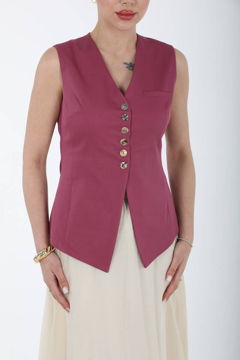 Pamuk Yelekli̇ Viscon Etek Set - 3