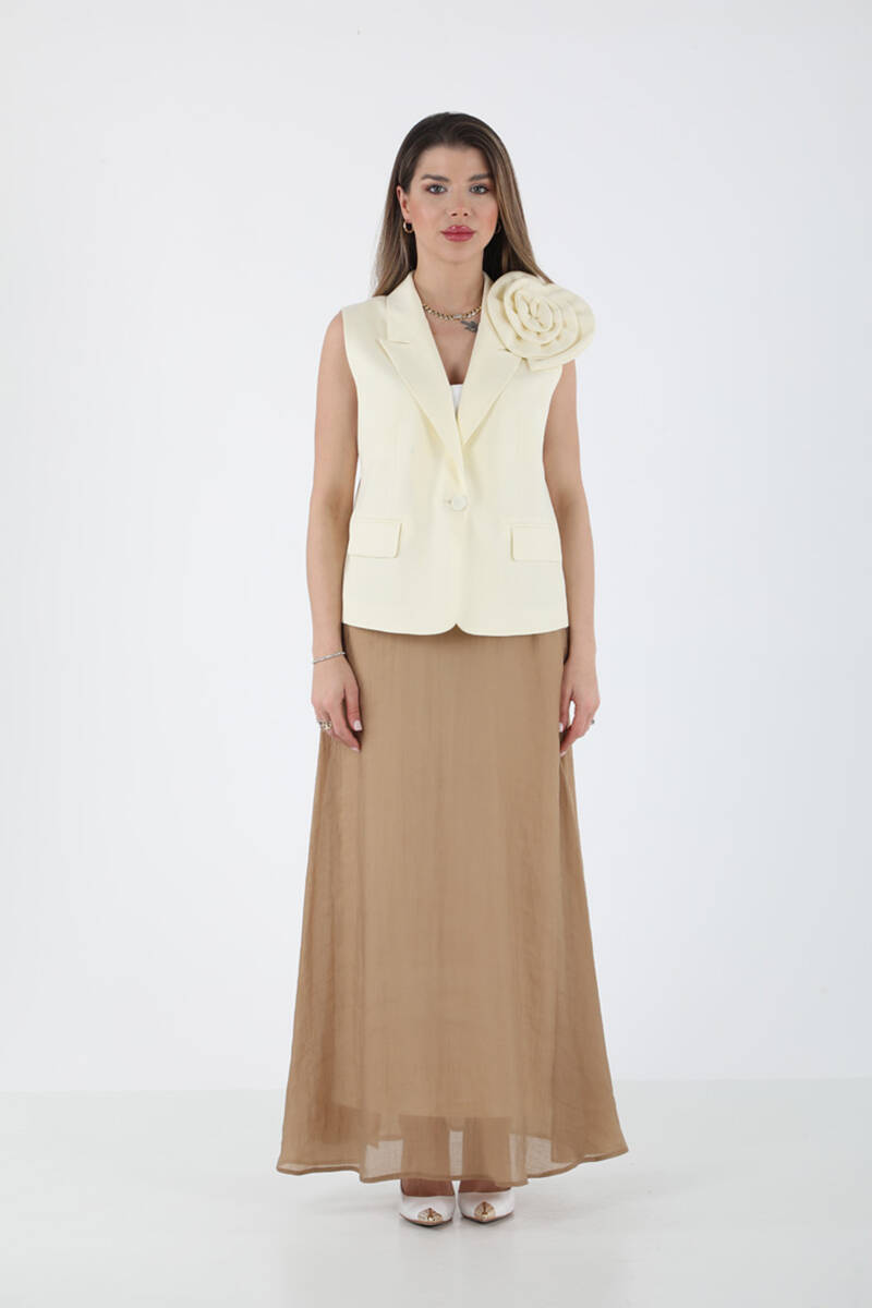 TENCEL YELEKLİ İKİLİ SET EL-2644 - 1