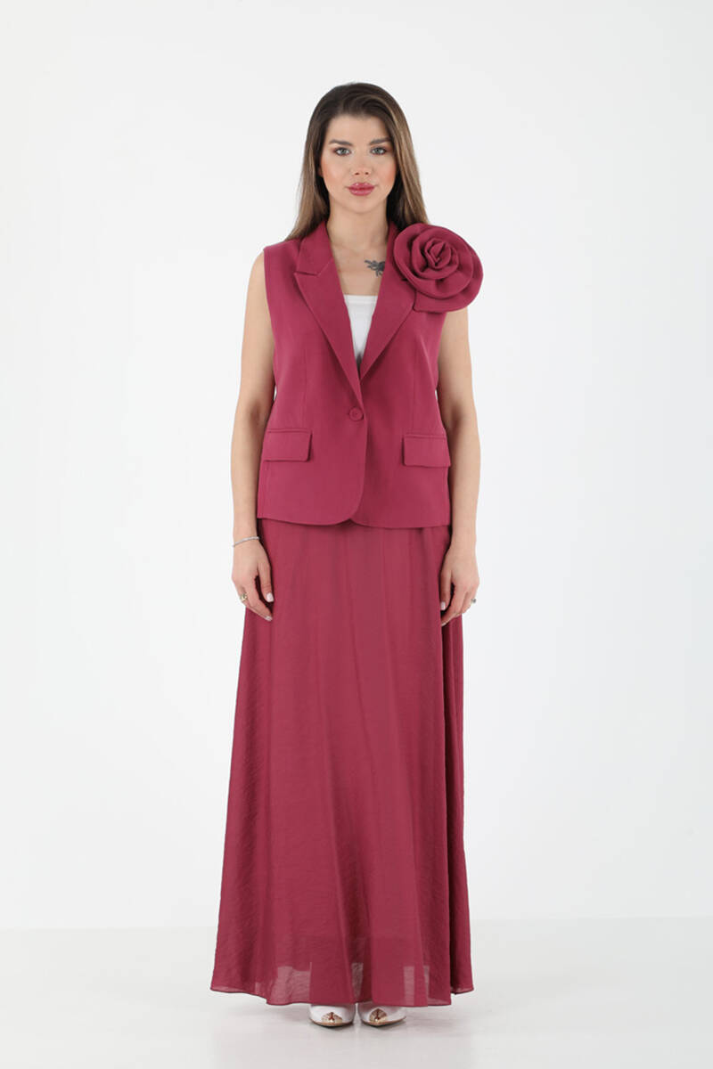 TENCEL YELEKLİ İKİLİ SET EL-2644 - 4